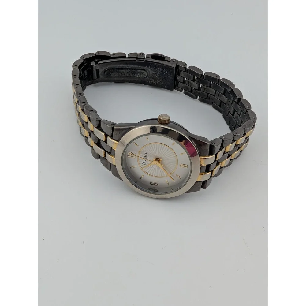 Style & Co Watch‎ Women 27mm Silver Gold Tone 7.5